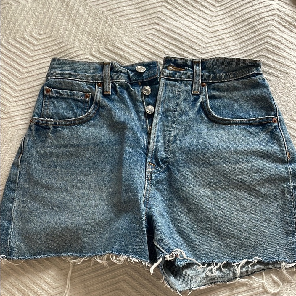 GRLFRND super high rise vintage cutoff Jean shorts